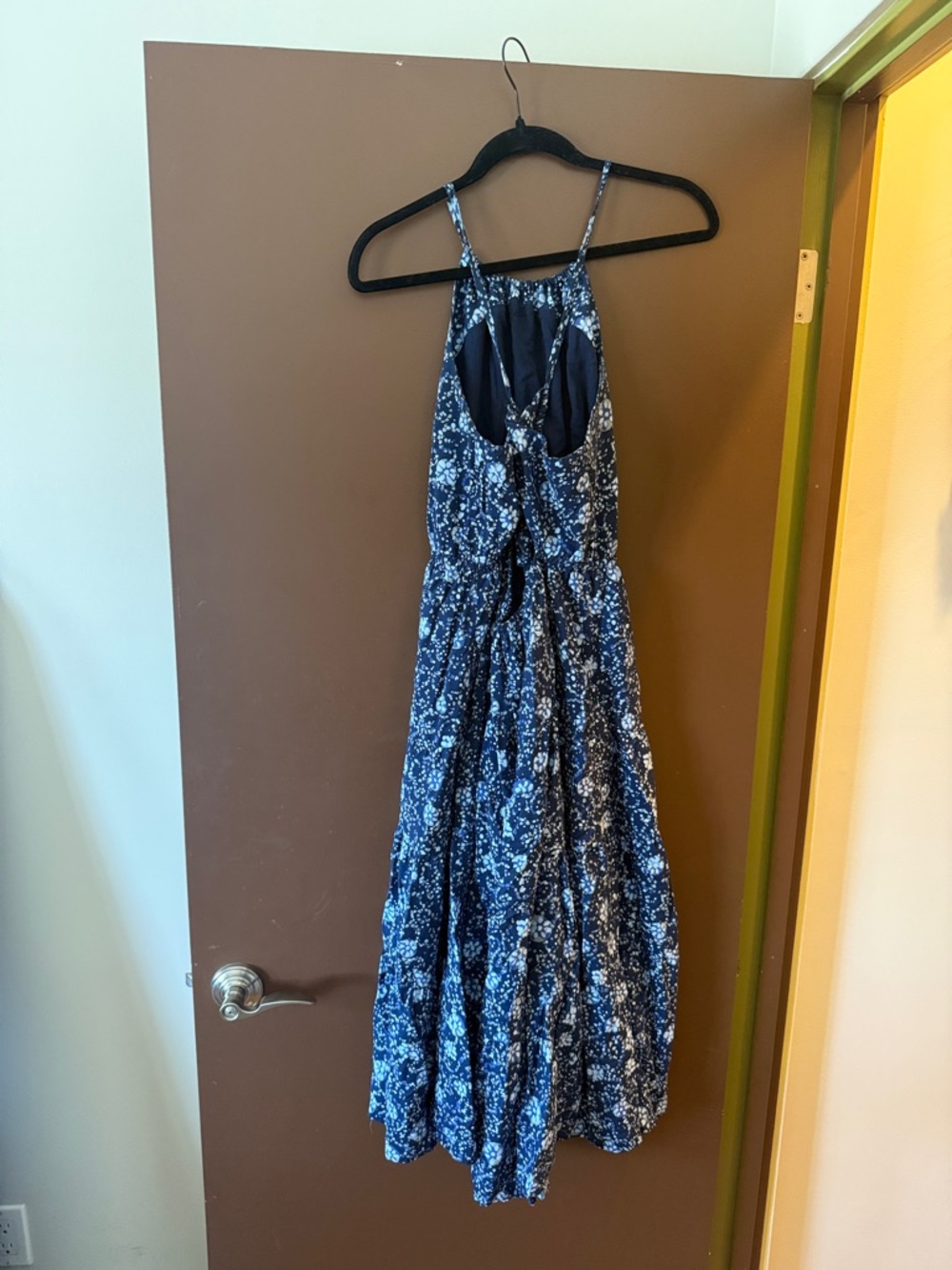 Madewell Strappy High-Neck Midi Dress - Picture 2 of 7